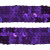 Тесьма с пайетками 12, шир. 20 мм/уп. 25+/-1 м, цвет фиолет - купить в Муроме. Цена: 786.13 руб.