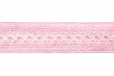 Тесьма кружевная 0621-1669, шир. 20 мм/уп. 20+/-1 м, цвет 096-розовый - купить в Муроме. Цена: 673.91 руб.