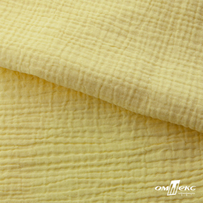 Ткань Муслин, 100% хлопок, 125 гр/м2, шир. 135 см (12-0824) цв.лимон нюд - купить в Муроме. Цена 337.25 руб.