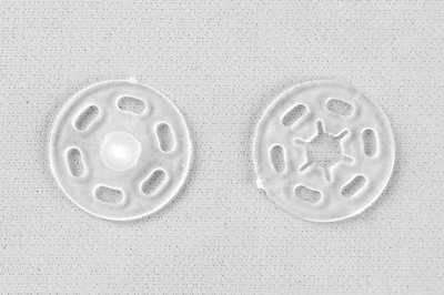 Кнопки пришивные пластиковые 15 мм, блистер 24шт, цв.-прозрачные - купить в Муроме. Цена: 68.79 руб.