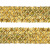 Тесьма с пайетками D16, шир. 35 мм/уп. 25+/-1 м, цвет золото - купить в Муроме. Цена: 1 281.60 руб.
