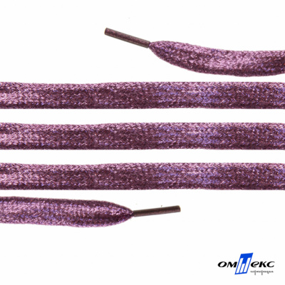 Шнурки #107-01, плоские 130 см, цв.розовый металлик - купить в Муроме. Цена: 35.45 руб.