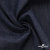 Ткань костюмная "Джинс" с начесом, 320 г/м2, 80% хлопок 20%полиэстер, шир. 160 см, т.синий - купить в Муроме. Цена 492.24 руб.