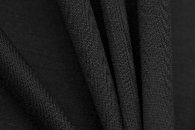 Трикотаж "Grange" BLACK 1# (2,38м/кг), 280 гр/м2, шир.150 см, цвет чёрно-серый - купить в Муроме. Цена 870.01 руб.