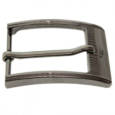 Пряжка металлическая для мужского ремня SC035#7 (шир.ремня 40 мм), цв.-тем.никель - купить в Муроме. Цена: 43.93 руб.