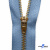 Молнии джинсовые металл т-5, 18 см латунь (YG), цв.-деним (231) - купить в Муроме. Цена: 22.80 руб.