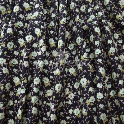 Плательная ткань "Софи" 8.1, 75 гр/м2, шир.150 см, принт растительный - купить в Муроме. Цена 243.96 руб.