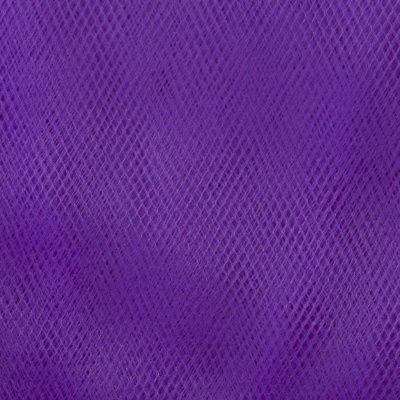 Фатин матовый 16-85, 12 гр/м2, шир.300см, цвет фиолетовый - купить в Муроме. Цена 96.31 руб.