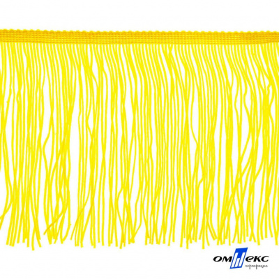 Бахрома для одежды (вискоза), шир.15 см, (упак.10 ярд), цв. 34 - жёлтый - купить в Муроме. Цена: 617.40 руб.