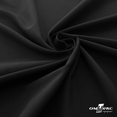 Плательная ткань "Невада", 120 гр/м2, шир.150 см, цвет чёрный - купить в Муроме. Цена 254.22 руб.