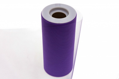 Фатин в шпульках 16-85, 10 гр/м2, шир. 15 см (в нам. 25+/-1 м), цвет фиолетовый - купить в Муроме. Цена: 100.69 руб.