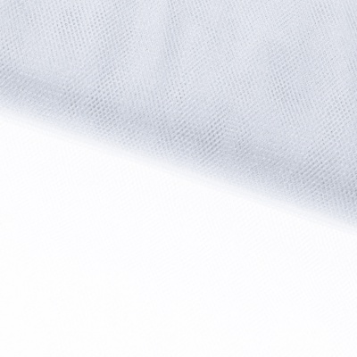 Трикотажное полотно Тюль Кристалл, 100% полиэфир, 16-01/белый, 15гр/м2, шир.160см. - купить в Муроме. Цена 129.70 руб.