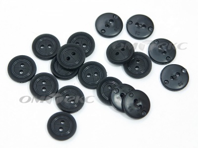 51820/18 мм (2 пр) черные пуговицы - купить в Муроме. Цена: 0.82 руб.
