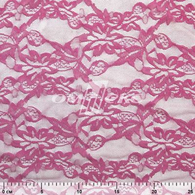 Кружевное полотно стрейч XD-WINE, 100 гр/м2, шир.150см, цвет розовый - купить в Муроме. Цена 1 851.10 руб.