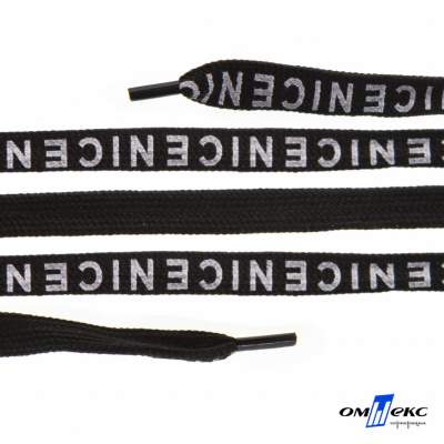 Шнурки #107-06, плоские 130 см, "СENICE" , цв.чёрный - купить в Муроме. Цена: 23.03 руб.