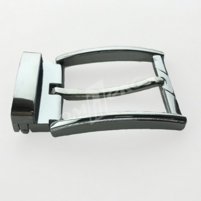 Пряжка металлическая для мужского ремня 845005А#2 (шир.ремня 40 мм), цв.-никель - купить в Муроме. Цена: 111.41 руб.