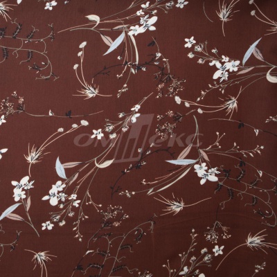 Плательная ткань "Фламенко" 2.2, 80 гр/м2, шир.150 см, принт растительный - купить в Муроме. Цена 239.03 руб.