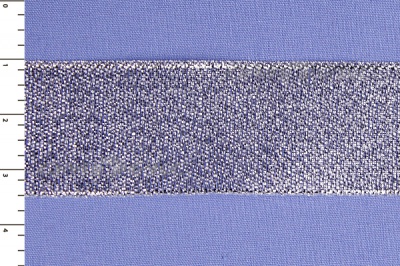 Лента парча MR-25, 25мм (33 м)  серебро - купить в Муроме. Цена: 403.62 руб.