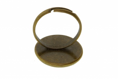 Заготовка для рукоделия металлическая фигурная для кольца 15мм - купить в Муроме. Цена: 7.44 руб.