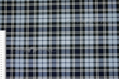 Ткань костюмная клетка Т7274 2004, 220 гр/м2, шир.150см, цвет т.синий/гол/бел - купить в Муроме. Цена 