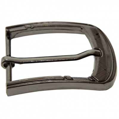 Пряжка металлическая для мужского ремня SC035#3 (шир.ремня 40 мм), цв.-тем.никель - купить в Муроме. Цена: 43.93 руб.