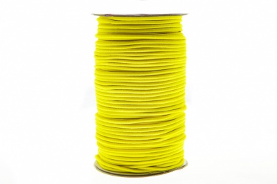 0370-1301-Шнур эластичный 3 мм, (уп.100+/-1м), цв.110 - желтый - купить в Муроме. Цена: 459.62 руб.