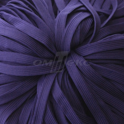 Шнур 15мм плоский (100+/-1м) №10 фиолетовый - купить в Муроме. Цена: 10.21 руб.