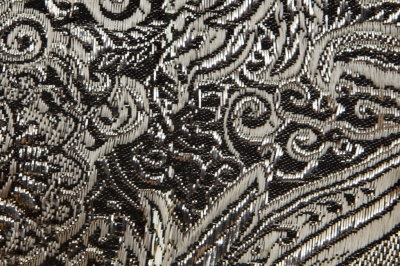 Ткань костюмная жаккард №11, 140 гр/м2, шир.150см, цвет тем.серебро - купить в Муроме. Цена 383.29 руб.