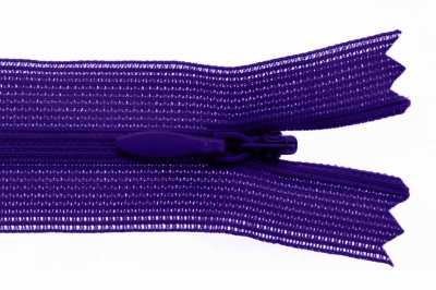 Молния потайная Т3 866, 20 см, капрон, цвет фиолетовый - купить в Муроме. Цена: 5.27 руб.