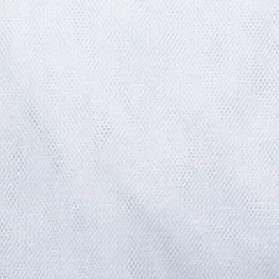 Трикотажное полотно Тюль Кристалл, 100% полиэфир, 16-01/белый, 15гр/м2, шир.160см. - купить в Муроме. Цена 129.70 руб.