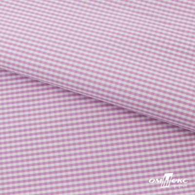 Ткань сорочечная Клетка Виши, 115 г/м2, 58% пэ,42% хл, шир.150 см, цв.1-розовый, (арт.111) - купить в Муроме. Цена 306.69 руб.