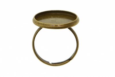 Заготовка для рукоделия металлическая фигурная для кольца 15мм - купить в Муроме. Цена: 7.44 руб.