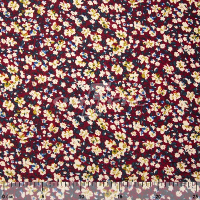 Плательная ткань "Софи" 5.1, 75 гр/м2, шир.150 см, принт растительный - купить в Муроме. Цена 243.96 руб.