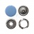 Кнопка рубашечная (закрытая) 9,5мм - эмаль, цв.182 - св.голубой - купить в Муроме. Цена: 5.74 руб.