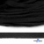 Шнур плетеный d-8 мм плоский, 70% хлопок 30% полиэстер, уп.85+/-1 м, цв.- чёрный - купить в Муроме. Цена: 735 руб.