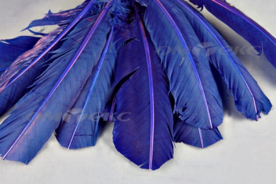 Декоративный Пучок из перьев, перо 23см/синий - купить в Муроме. Цена: 12.34 руб.