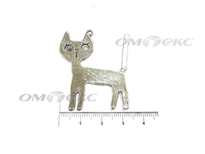 Декоративный элемент для творчества из металла "Кот" - купить в Муроме. Цена: 13.33 руб.