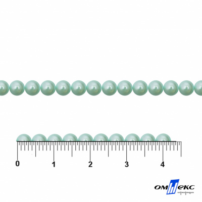 0404-5146G-Полубусины пластиковые круглые "ОмТекс", 4 мм, (уп.50гр=2500+/-10шт), цв.086-бл.бирюза - купить в Муроме. Цена: 63.50 руб.