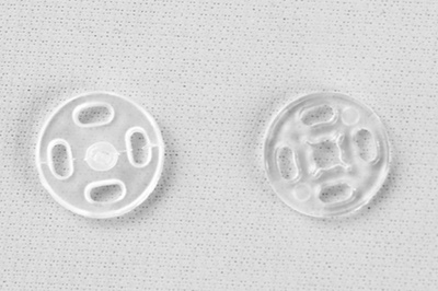 Кнопки пришивные пластиковые 11,5 мм, блистер 24шт, цв.-прозрачные - купить в Муроме. Цена: 59.44 руб.