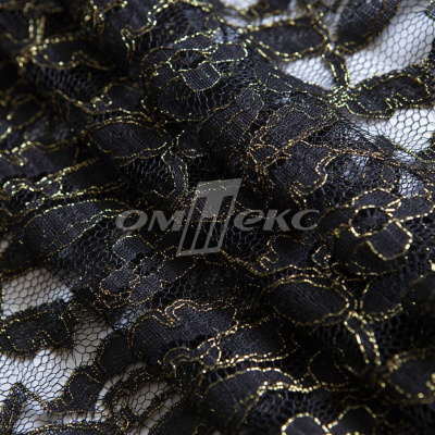 Кружевное полотно XD LACE 1-4, 80 гр/м2, шир.150см, цвет чёрный - купить в Муроме. Цена 245.94 руб.