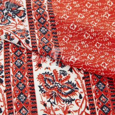 Плательная ткань "Фламенко" 24.1, 80 гр/м2, шир.150 см, принт этнический - купить в Муроме. Цена 243.96 руб.