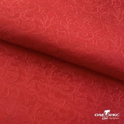 Ткань жаккард королевский, 100% полиэстр 180 г/м 2, шир.150 см, цв-красный - купить в Муроме. Цена 296.39 руб.